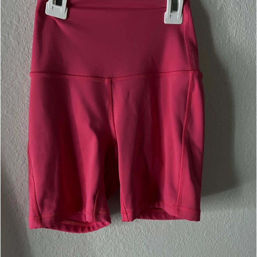 CORAL PINK lululemon 4 in shorts